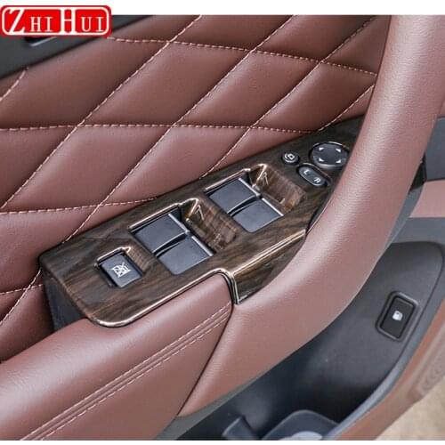 Interior Car Styling Windows Control Panel Switch Cover Sticker For GWM HAVAL Hover H9 2015-2020 Stainless Steel ABS Accessories