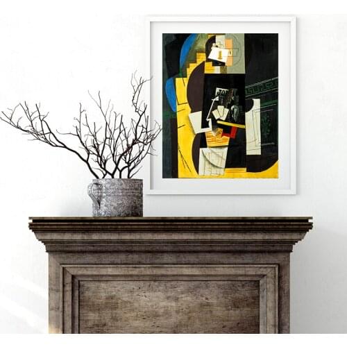 Card Player by Artist Pablo Picasso Classic Artwork Canvas Print Painting Poster Art Wall Picture For Home Decoration Home Decor