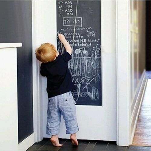 Adhesive Blackboard Film Vinyl Draw Decor Mural Chalk Board Stick Roll Chalk Board Blackboard Stickers Gifts for kids NEW 2020