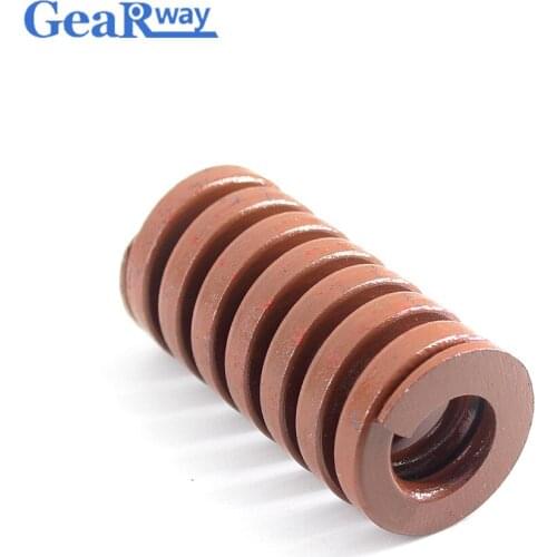 Gearway Brown Die Spring 24% Compression Ratio Tubular Section Mould Die Compression Spring TB35x70/35x75/35x80/35x95/35x100mm