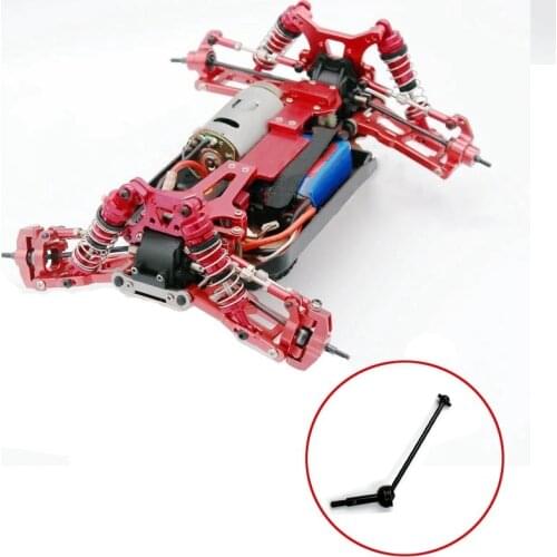 Rear Dog Bone+Front CVD Universal Drive Shaft+Wheel Cups Set for Wltoys 144001 4WD Off-Road Drift Car Accessories