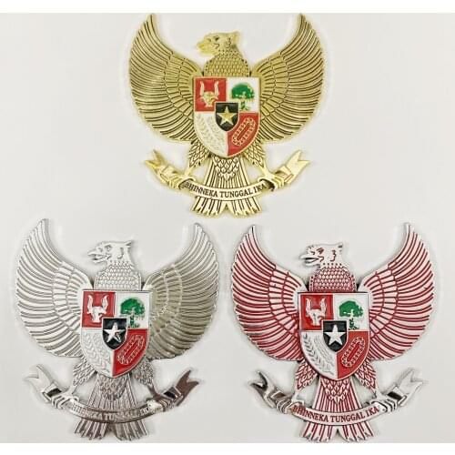 Indonesia condor logo modified metal insignia stereo car headboard decoration logo