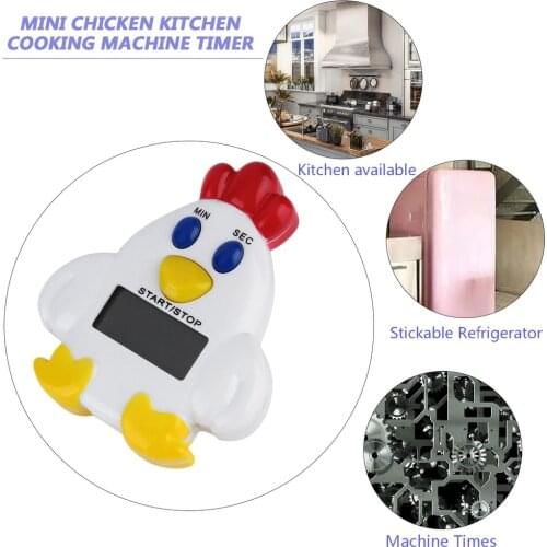 Mini Family Reminder Cartoon Adorable Chicken Kitchen Timer 99 Minute 59 Seconds Cooking Mechanical Timer Alarm Bell