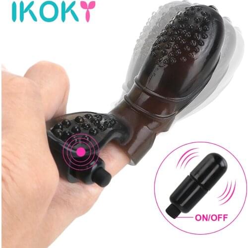 IKOKY G-spot Mini Finger Vibrator Adult Sex Toys for Women Sex Shop Clitoris Stimulator Vagina Stimulation Vibrating Massager