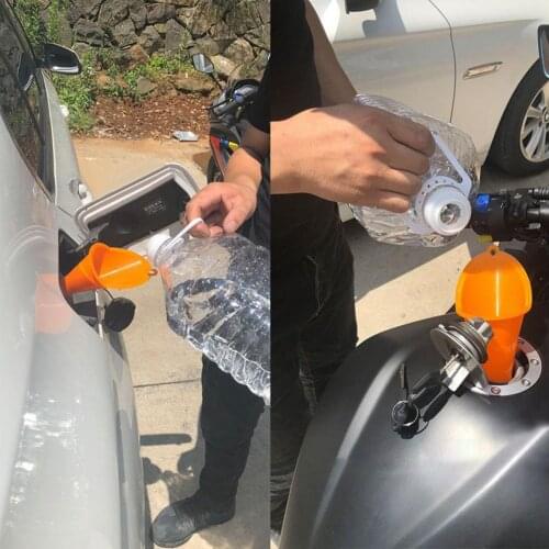 Motorcycle Car Fuel Tank Fueling Funnel Multi-function Free Plastic Refueling Funnel Car Accessories Dropship