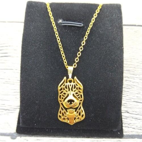 New American Pitbull Necklace Trendy Style American Pitbull Pendant Necklace Women Fashion Pet Dog Jewellery