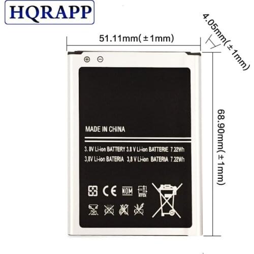 New B500AE B500BE 3.8V 1900mAh High Quality Battery for GALAXY S4 Mini GT-i9190 GT-i9195 GT-i9192 GT-i9198