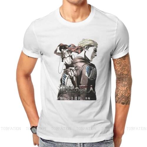 Attack on Titan Shingeki no Kyojin Erwin Smith Tshirt New Arrival Graphic Men Summer Mens Clothing Cotton Harajuku T Shirt