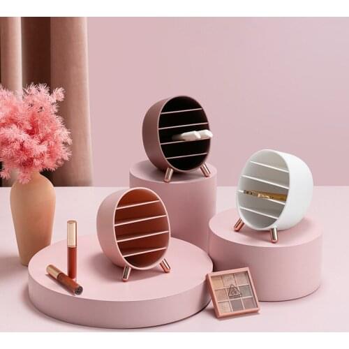 Makeup Organizer for Cosmetic Large Capacity Cosmetic Storage Box Desktop Eyeliner Eyebrow Pencil Lipstick Finishing Rack