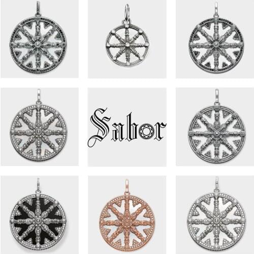 Pendant Karma Wheel,2020 Brand New Fashion Jewelry silver color Vintage Gift For Wen Women Fit Necklace thomas