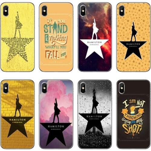 Hamilton Musical Lyrics Transparent Phone Case For iPhone 12 11 Pro Max Mini XS Max XR X 8 7 Plus 6 6S Plus 5 5S SE 2020