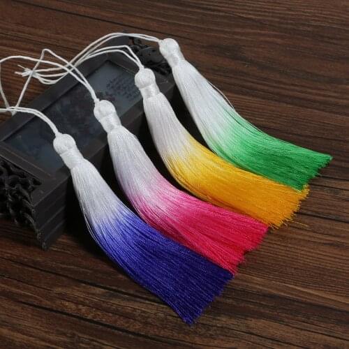 1pcs 13cm Multicolor Cotton Silk Tassel Gradient Curtain Silk Tassel For DIY Handmade Crafts Decoration Jewelry Accesorries