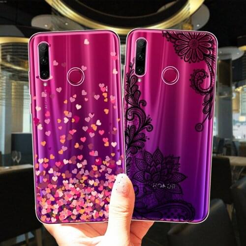 Loving Heart Rose Flower Sexy Lace Floral Silicone Phone Case Cover For Huawei Honor 10i 20i 30i 9 10 20 30 Lite Pro 9X 8X 8C
