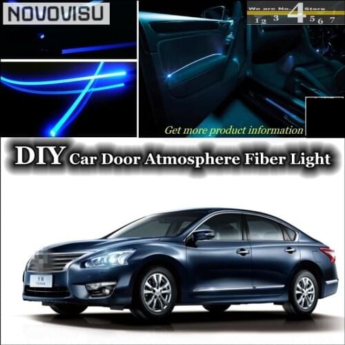 NOVOVISU For Nissan Teana J31 J32 L33 interior Ambient Light Tuning Atmosphere Fiber Optic Band Lights Door Panel illumination