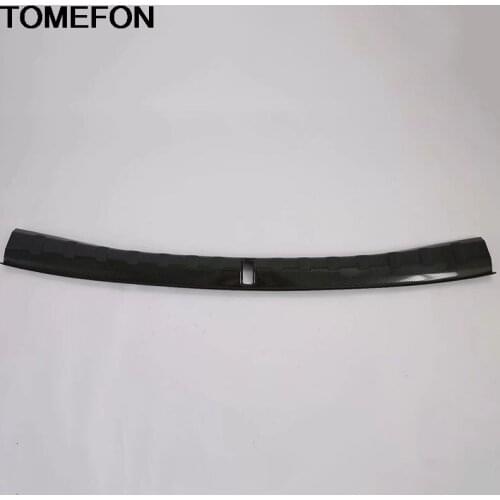 TOMEFON For BMW 3 Series 2019 2020 Car Rear Trunk Inner Bumper Tail Door Protect Pedel Cover Trim Accessories Stainless Steel