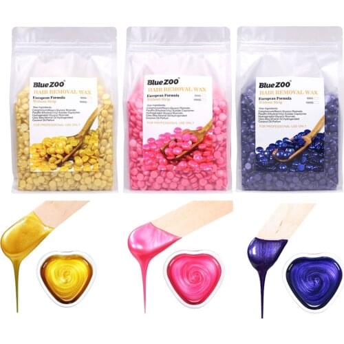 500g/1000g Depilatory Wax Beans Hot Film Hard Waxing Bean Pellets No Strip Body Face Women Bikini Hair Removal Bean Tools
