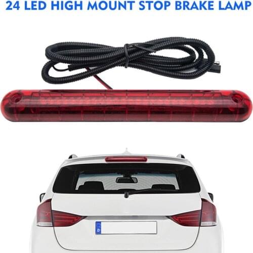 1 PC 24 LED 12V Universal Car High Mount Third 3RD Brake Stop Tail Light Lamp Red for Car SUV Truck High Level Brake Light