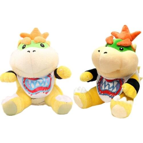 18cm Game Super Mario Bowser Koopa Bowser JR Stuffed Plush Toys Fire Dragon Stuff Plush Doll Toys Gifts for Children