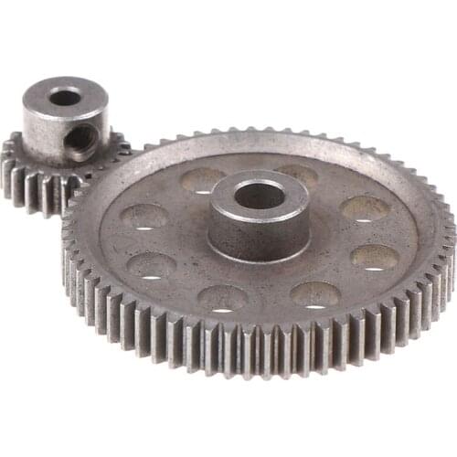 2pcs (21t+64t) 11184 & 11181 Differential Metal Main Gear 64t Motor Gear 21t