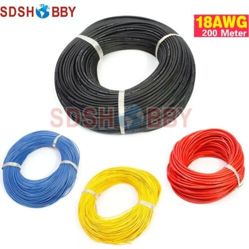 200 Meter 18AWG Silicone Wire/ Silica Gel Wire/ Silicone Cable (150/0.08, OD: 2.3)