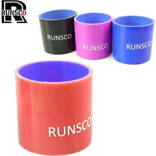 3.0" 76mm Straight Silicone Intercooler Turbo Intake Pipe Coupler Hose RED BLUE BLACK PURPLE