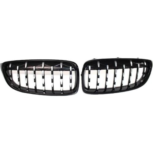 50% Hot Sale ABS 1 Pair High-quality Auto Left Right Kidney Grille 51137294819 51137294820 Glossy Center Grille Durable