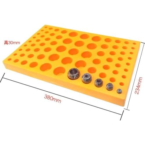 Free shipping 1pcs Storage box plastic case for spring collet collect for CNC parts collecting Collecting Box