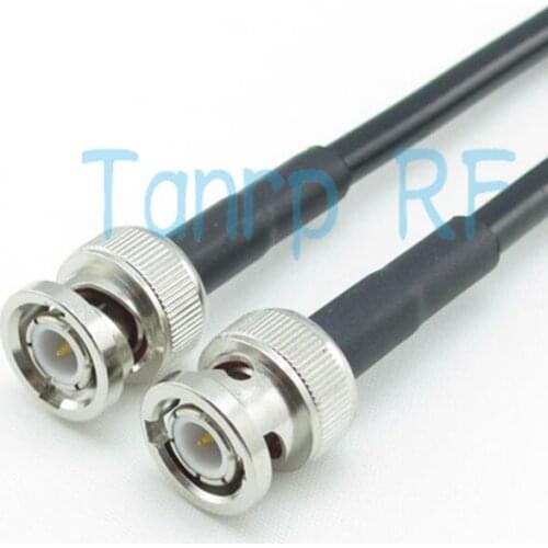 Free Shipping! 20inch BNC male plug to BNC male plug RF connector Pigtail coaxial jumper cable 50cm RG58 extension cable