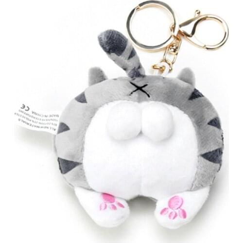 Key Chain Funny Corgi Cat Cat Pig Butt Cartoon Animal Key Chain Pendant Rust-Proof Accessories Wallet Handbag
