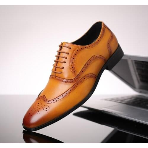 CIMIM Brand Luxury Designer Shoes Men Fashion Casual Big Size Men Formal Shoes Business Office Italy Shoes Dress Leather Shoes