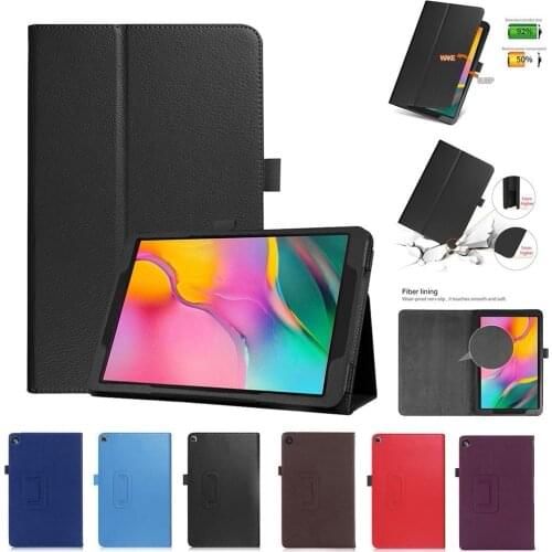 Tablet Case For Samsung Galaxy Tab A 10.1 2019 SM-T510 T515 Case Cover Shockproof PU Leather Flip Tablet Stand Protective Sleeve