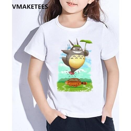 Kids Summer Short Sleeve Girls & Boys T shirt Children My Neighbor Totoro Cartoon Print T-shirt Anime Funny Baby Clothes