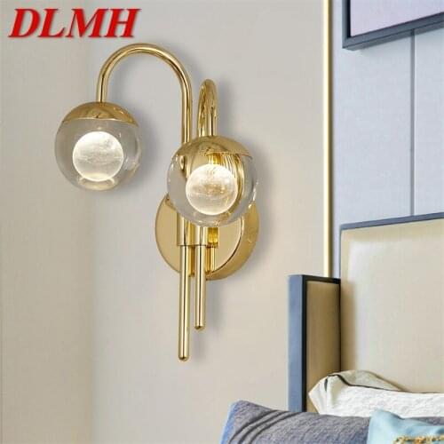 DLMH Indoor Crystal Wall Lights Sconce LED Fixture Aluminum Modern Home Decorative Lighting For Bedroom Living Room Office
