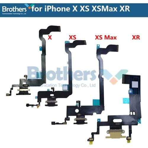 For iPhone X XR XS XS Max USB Charging Flex Cable For iPhone XS Max Charging Dock Connector Charger Flex Cable Phone Replacement