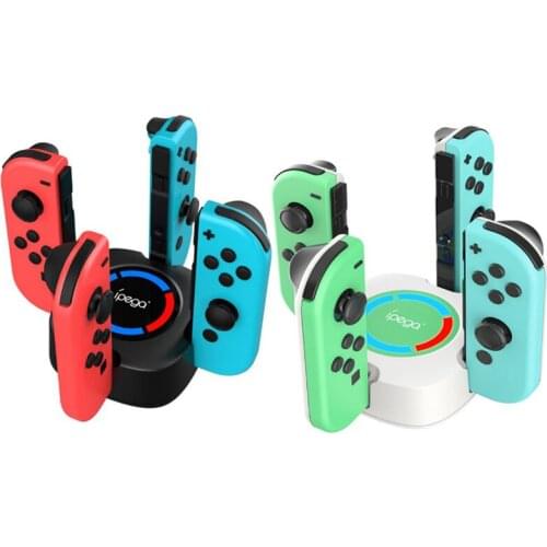 Ipega 4 in1 Game Controller Charger Charging Dock Stand Station Holder for Nintend Switch Joy-Con Game Console with Indicator