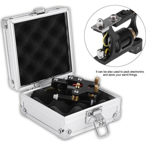 Quality Aluminum Alloy Tattoo Case Packagy Tattoo Machine Gun Carrying Storage Packing Box with Lock Design Tattoo Aluminum Box