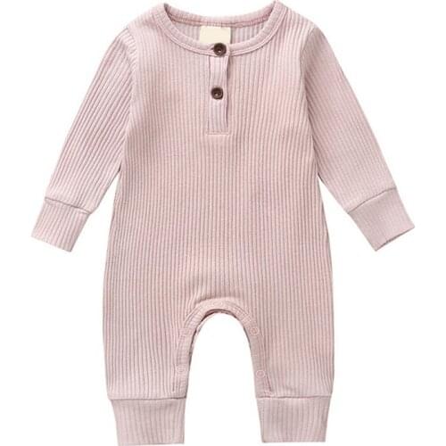 Newborn Baby Overalls Jumpsuit Baby Girl long sleeve babysuit Piece Outfit Playsuit Cotton Print Infant Cloth