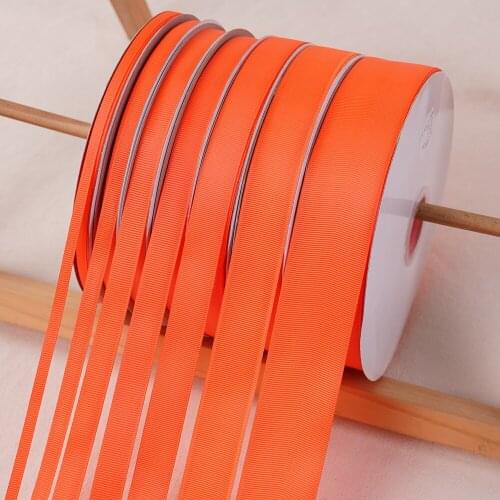 Orange Grosgrain Ribbons 100Yards/91Meters Ribbon Hand DIY Wedding Christmas Party Gift Cake Box Wrapper Flower Package Ribbon