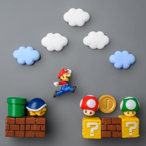 Super Mario decorative magnetic refrigerator magnet, interesting refrigerator magnet, cute refrigerator magnet