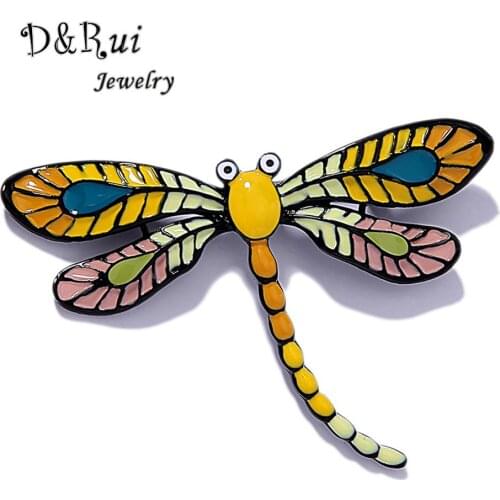 Fashion Enamel Dragonfly Brooches Alloy Brooch Pins for Crafts Women Wedding Bouquet Insect Jewelry Dropshipping Gifts Pin 2020