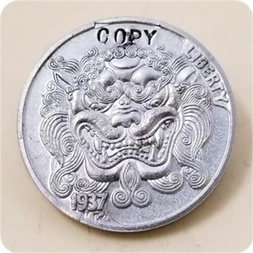 Hobo Nickel Coin_Type #38_1937-S BUFFALO NICKEL COIN COPY FREE SHIPPING