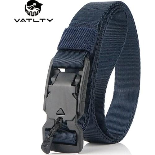 Official Authentic 2.5cm Thin Belt ABS Magnetic Buckle Outdoor Sports Hiking Belt Strong And Soft Real Nylon Unisex Jeans Belt