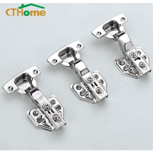 Stainless Steel Hinges Cabinet Door Hydraulic Spring Soft Close Door Hinge Kitchen Buffer Closer 12mm Furniture Hinge Hardware