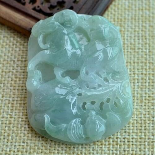 Exquisite natural jade landscape painting pendant j11