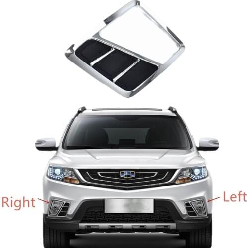 Front bumper fog light Trim cover Fog Lamp Frame For Geely Vision X6 Emgrand X7