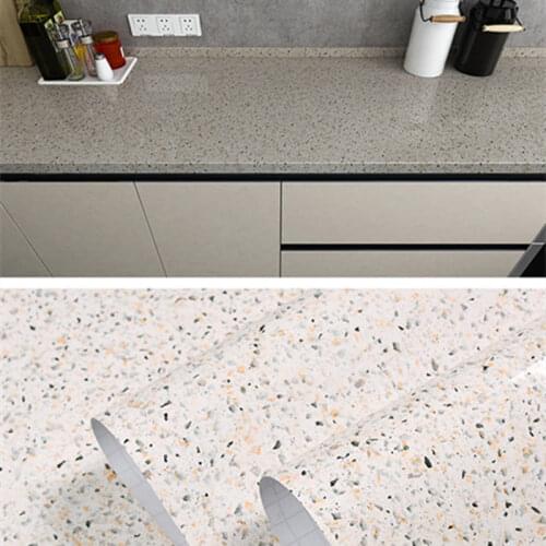 DICOR Modern Living Room Furniture Desktop Waterproof Marble Wallpaper Vinyl Self Adhesive Contact Paper Solid Color Home Decor