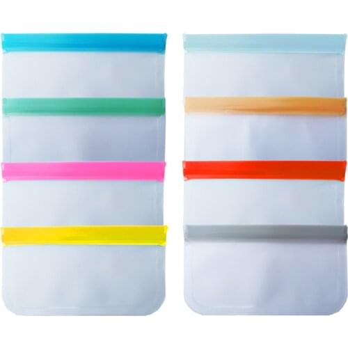 Food Grade Silicone Fresh Seal Storage Bag Reusable Leakproof Containers Snack Saver Bag Sandwich Storage Bag for Travel