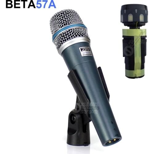 Top Quality BETA57A Wired Karaoke Microphone Professional Vocal Dynamic Mic Micro For BETA 57A Podcast Home Studio Singing Mixer