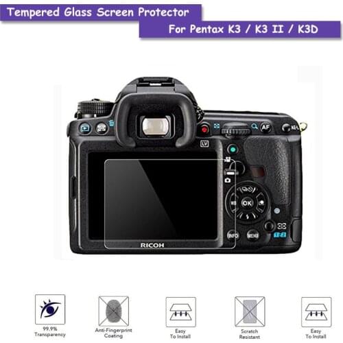 9H Tempered Glass LCD Screen Protector Real Glass Shield Film For Pentax K3 / K3 II / K3D Camera Accessories