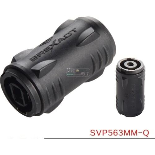 1Pcs SREXACT four-core speaker plug butt connector audio cable double pass female to female performance extension SVP563MM-Q